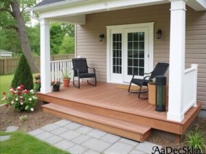 composite decking front porch ideas