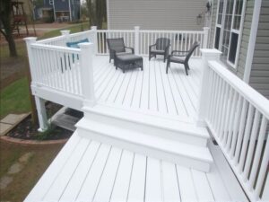 composite white decking