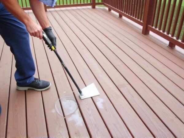safest way to clean composite decking