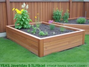 using composite decking for raised garden beds