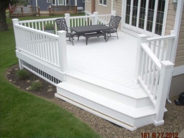 white composite decking price