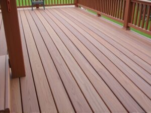 composite wood decking material