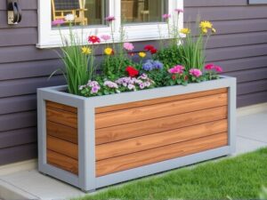 Trex Flower Box: Weather-Resistant Outdoor Planter for Modern Gardens